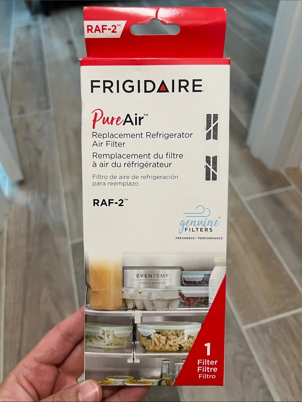 Frigidaire PureAir RAF-2 Replacement Refrigerator Air Filter — White & Red
